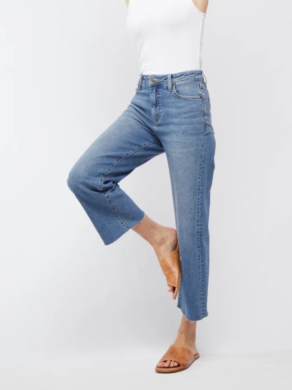 Oliver Logan Aberdeen high rise crop Jean